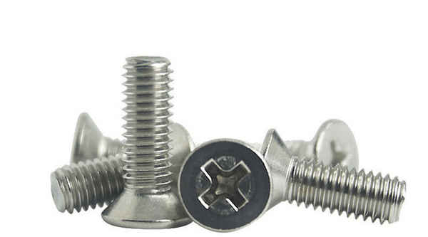 Customized 304 stainless steel countersunk head screw flat head cross machine screw screw 1/2-13