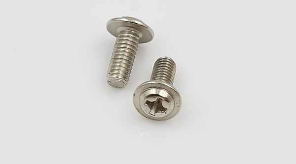 Customized nickel-plated cross groove round head with pad with intermediary wire screw 1/2-13 1/4-20