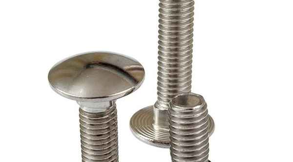 Customized 304 stainless steel carriage bolts large half-round head square neck screw shelf screw large flat head