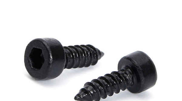 Customized black 304 stainless steel hexagon socket self-tapping screw audio screw 3/4 1/4-20