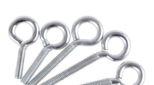 Customized iron plated white zinc sheep eye machine screw ring screw extension ring bolt 1/2-13