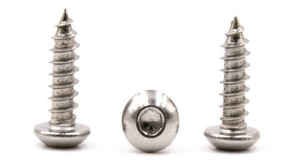 Self-tapping screw stainless steel pan head with pad screw black large flat head quick-tooth self-tapping screw