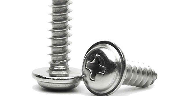 Production of 304 stainless steel round head with pad self-tapping screw cross pan head with pad self-tapping screw 3/4