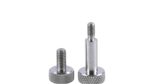 Stainless Steel Thumb Screws Hand Knurled Screws Supports Custom Stainless Steel Flat Head Knurled Screws