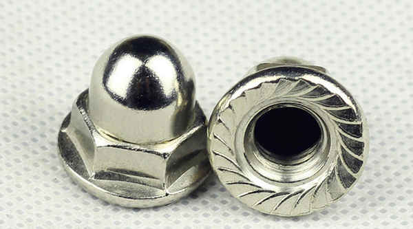 Customized flange cap nut stainless steel standard fasteners 3/4