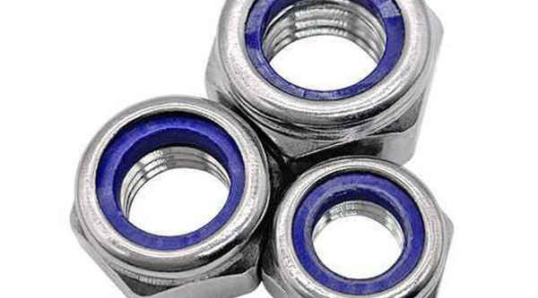 Production of 304 stainless steel nylon lock nut anti-loose nut anti-slip anti-skid nut 3/4